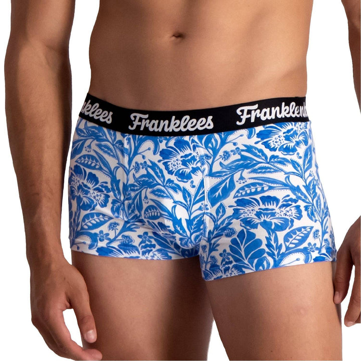 Short Leg Trunk | Soft Cotton | Blue Florals