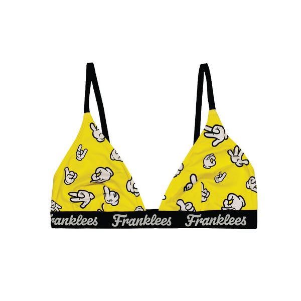 Triangle Bra | Soft Cotton | Cartoon Hands