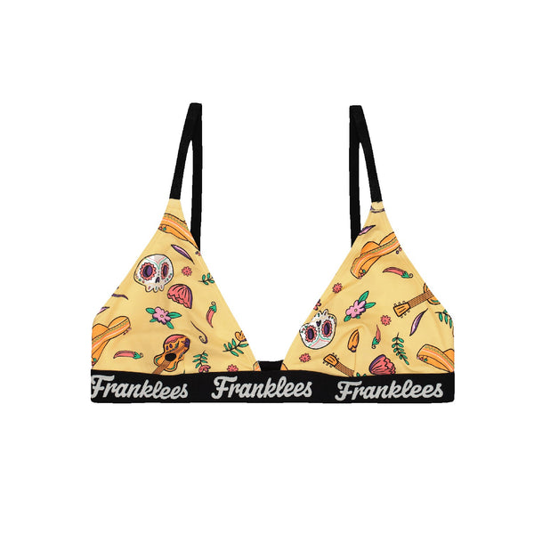 Triangle Bralette | Soft Cotton | Latin Beats