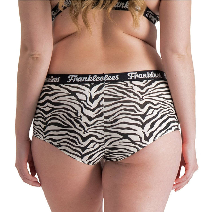 High Waisted Hipster | Soft Cotton | Zebra